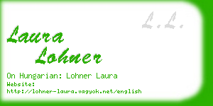 laura lohner business card